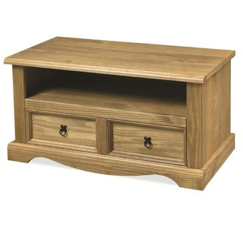 DC Corona Plasma TV Unit Waxed Pine